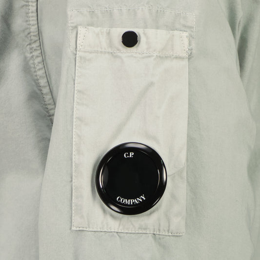 Gabardine Zip Up Lens Overshirt - Casual Basement