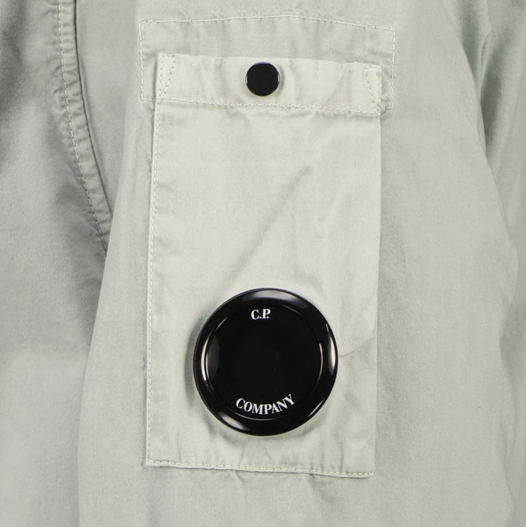 Gabardine Zip Up Lens Overshirt - Casual Basement