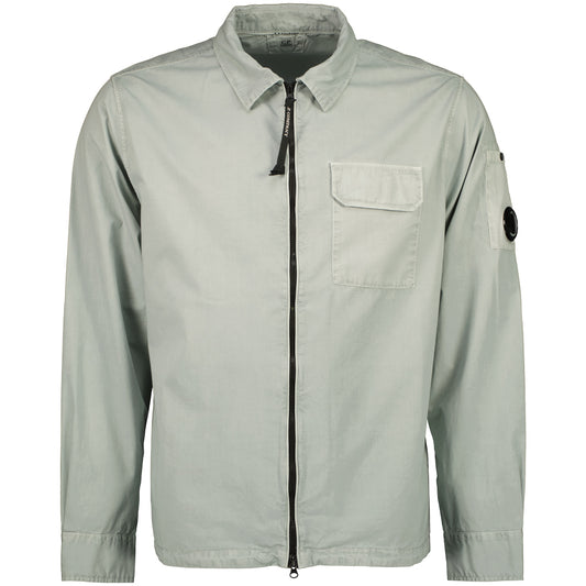 Gabardine Zip Up Lens Overshirt - Casual Basement