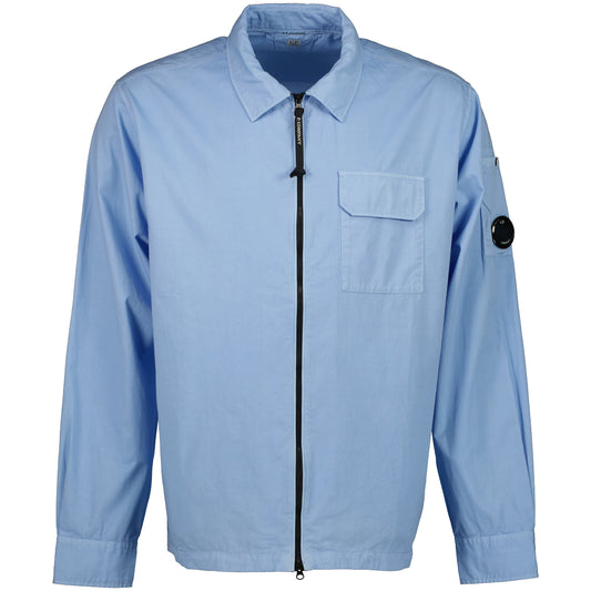 Gabardine Zip Up Lens Overshirt - Casual Basement