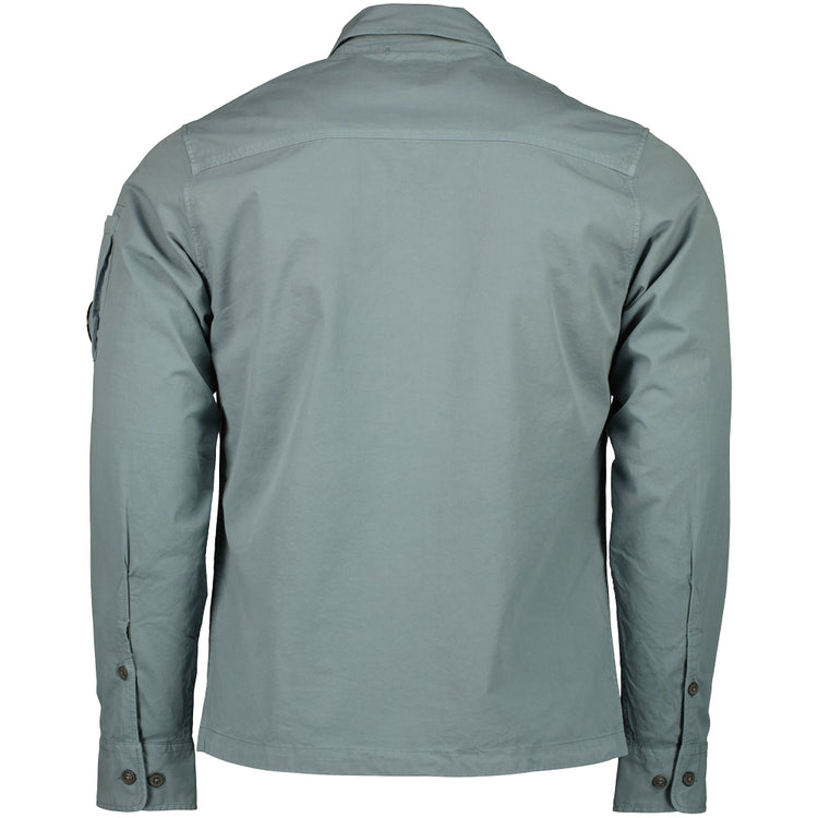Gabardine Zip Up Lens Overshirt - Casual Basement