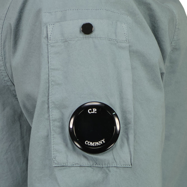 Gabardine Zip Up Lens Overshirt - Casual Basement