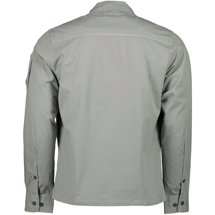 Gabardine Zip Up Lens Overshirt - Casual Basement