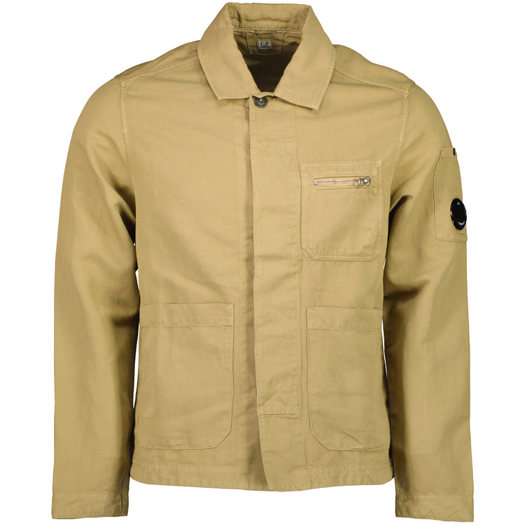 Cotton/Linen Lens Overshirt - Casual Basement