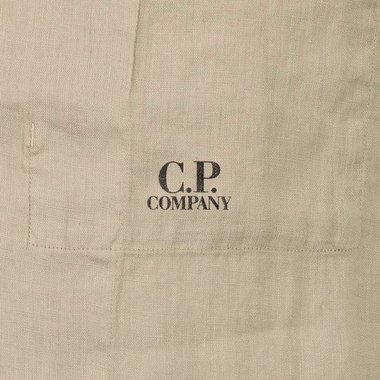 Long Sleeve Linen Overshirt - Casual Basement