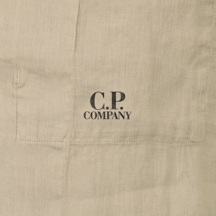 Long Sleeve Linen Overshirt - Casual Basement