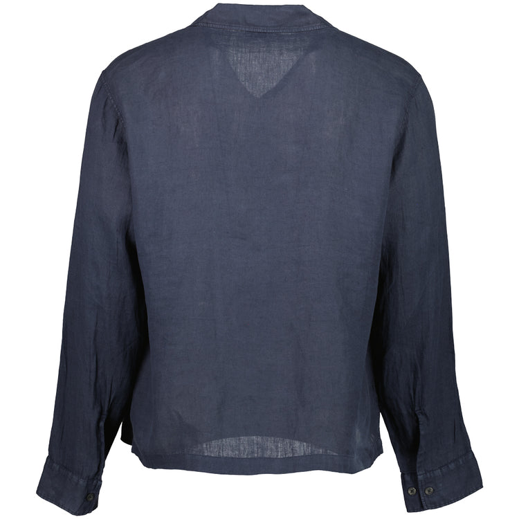 Long Sleeve Linen Overshirt - Casual Basement