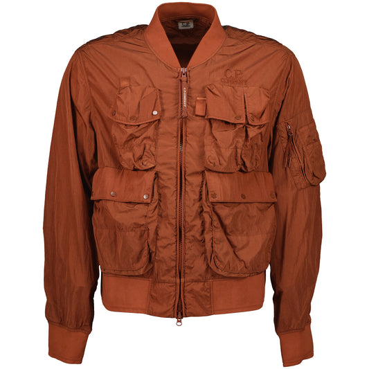 Chrome-R Multi-Pocket Bomber Jacket - Casual Basement