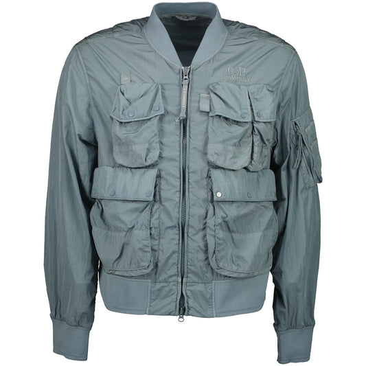 Chrome-R Multi-Pocket Bomber Jacket - Casual Basement
