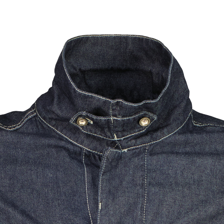 Denim Logo Patch Jacket - Casual Basement