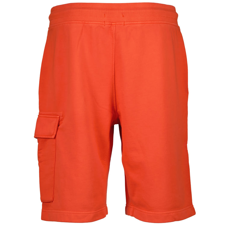 Cotton Diagonal Fleece Resist Dyed Lens Bermudas - Casual Basement