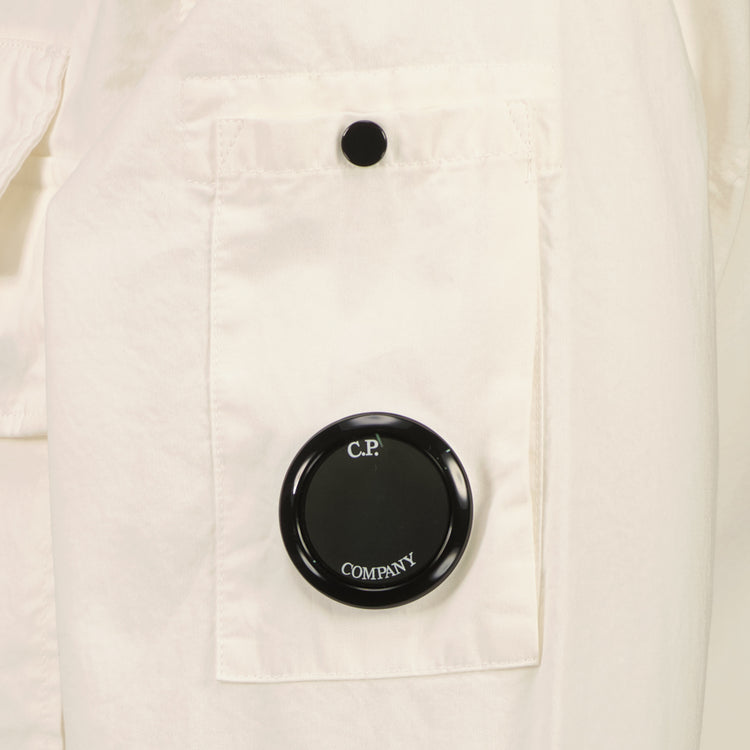 Gabardine Half Zip Lens Overshirt - Casual Basement