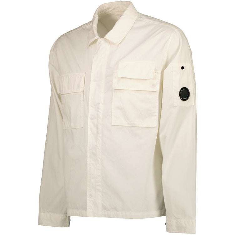 Gabardine Half Zip Lens Overshirt - Casual Basement