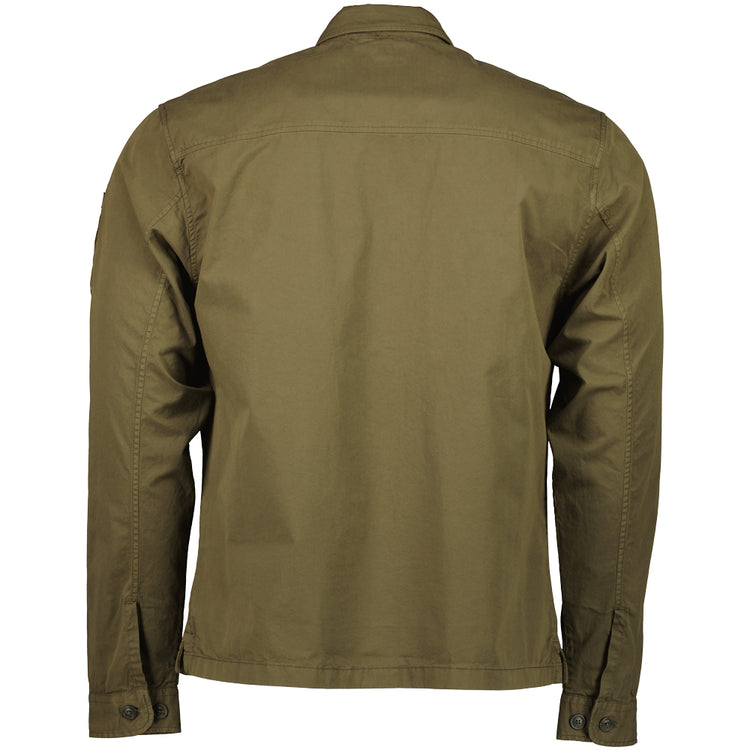 Gabardine Half Zip Lens Overshirt - Casual Basement