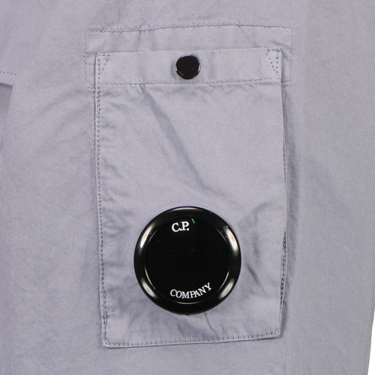 Gabardine Half Zip Lens Overshirt - Casual Basement