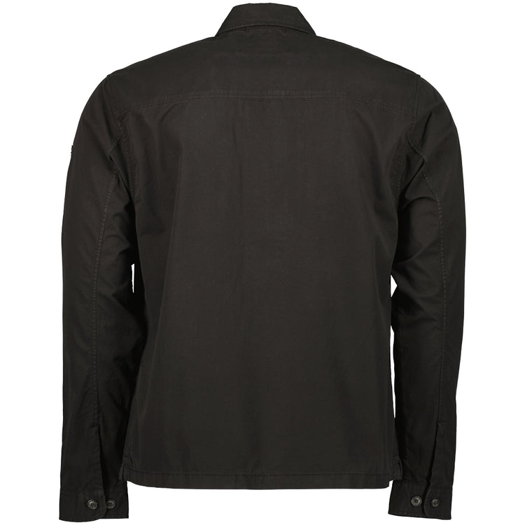 Gabardine Half Zip Lens Overshirt - Casual Basement