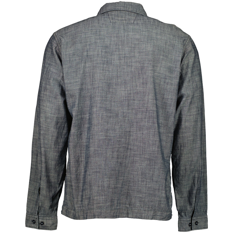 Chambray Logo Patch Shirt - Casual Basement