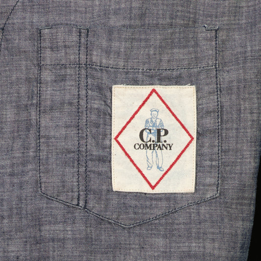 Chambray Logo Patch Shirt - Casual Basement