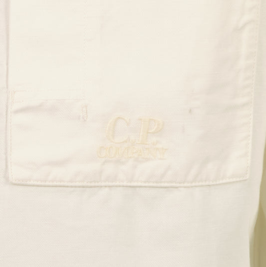 Cotton/Linen Pocket Logo Shirt - Casual Basement