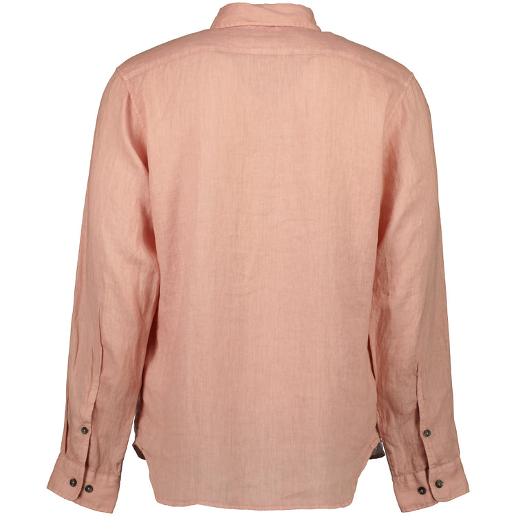 Long Sleeve Linen Overshirt - Casual Basement