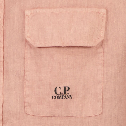 Long Sleeve Linen Overshirt - Casual Basement