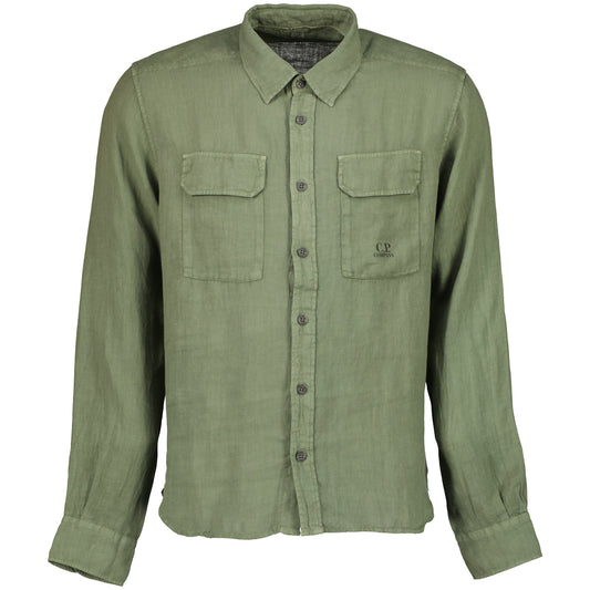 Long Sleeve Linen Overshirt - Casual Basement