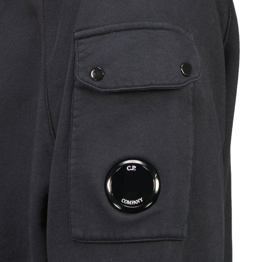 Diagonal Fleece Zipped Lens Sweatshirt - Casual Basement