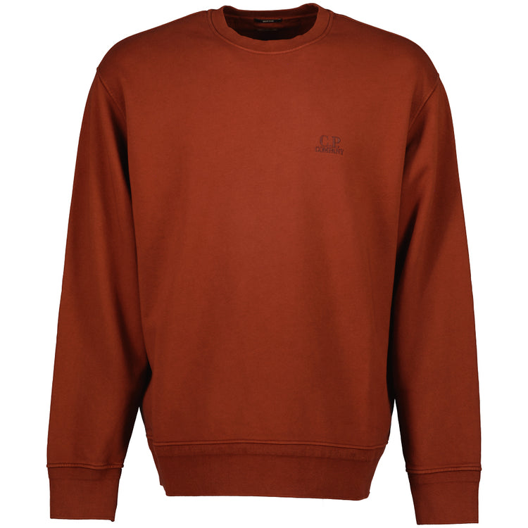 Diagonal Fleece Resist Dyed Logo Sweatshirt - Casual Basement