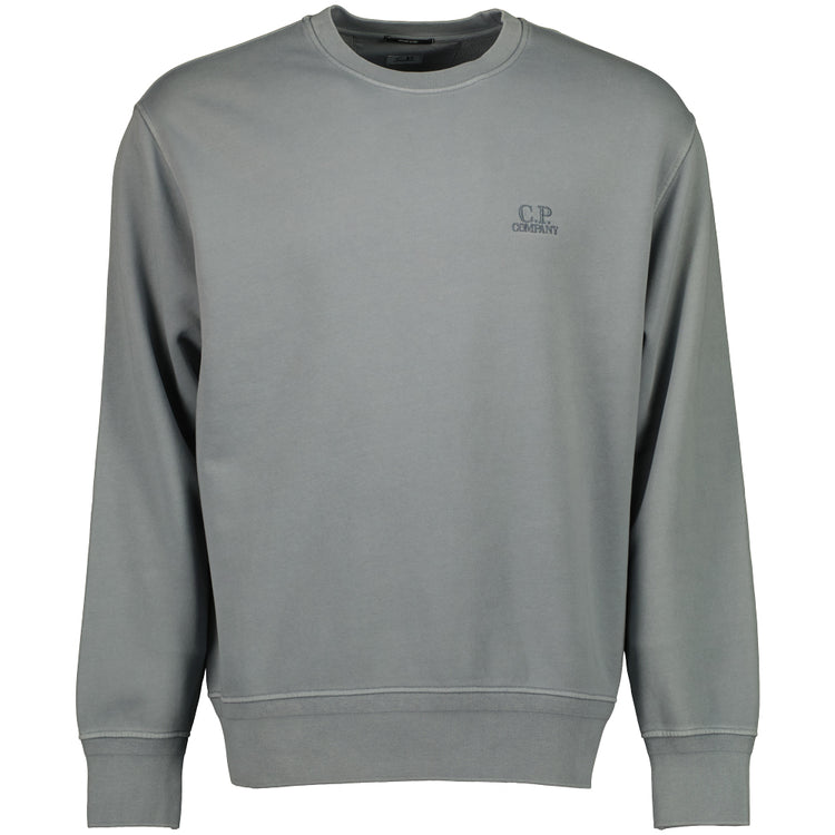 Diagonal Fleece Resist Dyed Logo Sweatshirt - Casual Basement