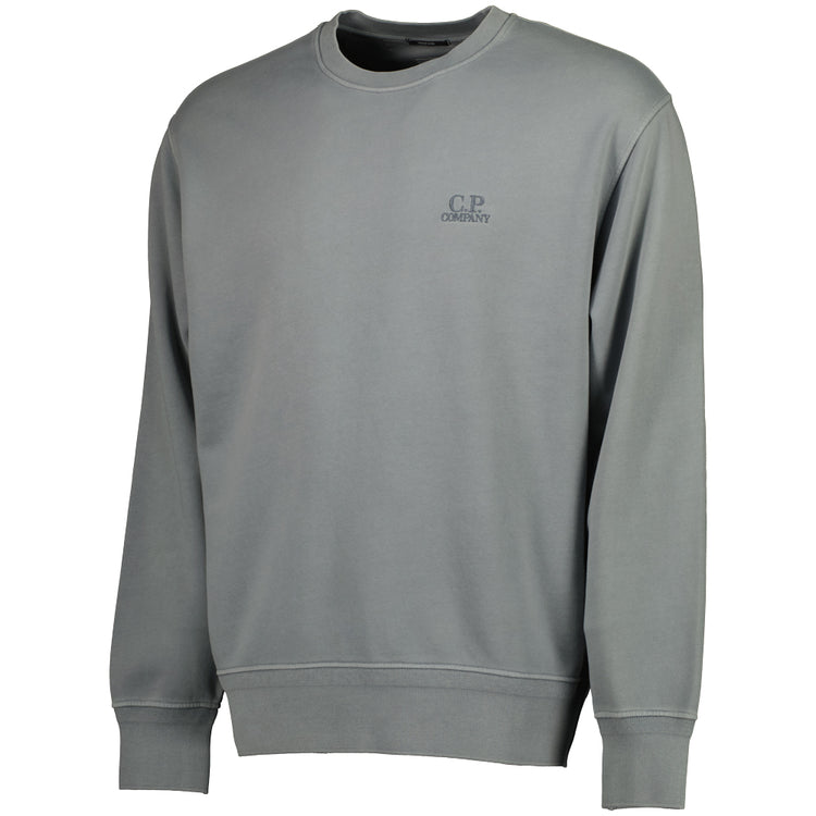 Diagonal Fleece Resist Dyed Logo Sweatshirt - Casual Basement