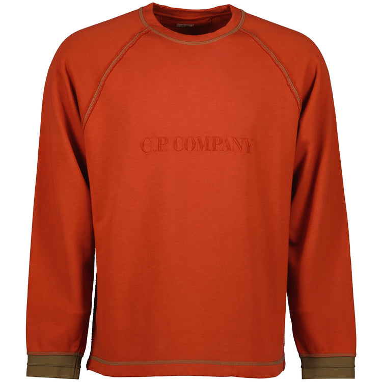 Diagonal Fleece Logo Sweatshirt - Casual Basement