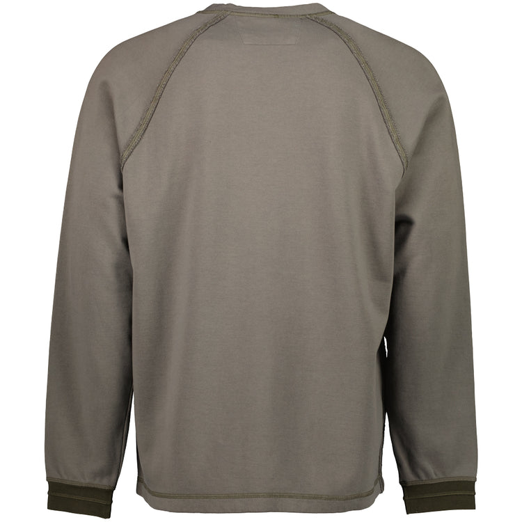 Diagonal Fleece Logo Sweatshirt - Casual Basement