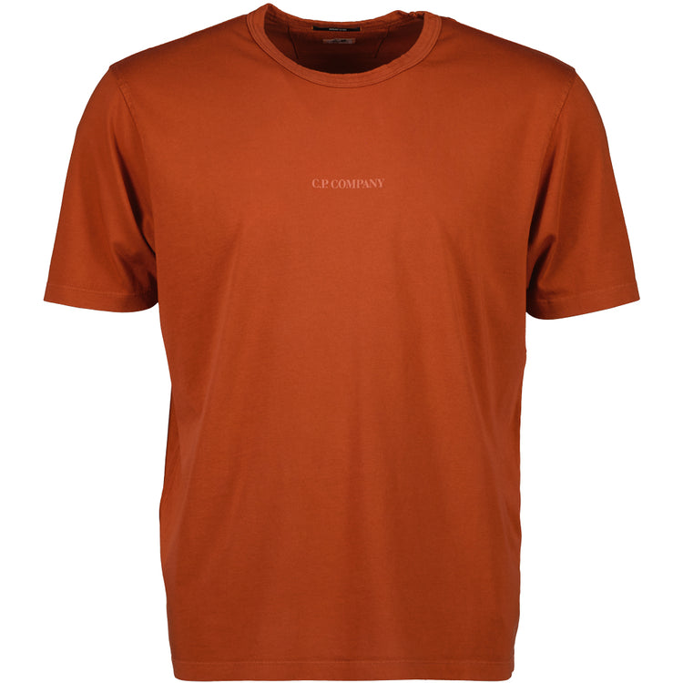 Resist Dyed Logo Print T-Shirt - Casual Basement