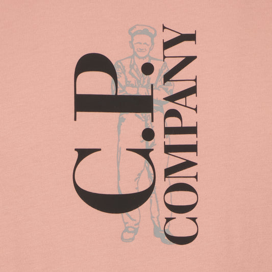 Vertical Logo Print T-Shirt - Casual Basement