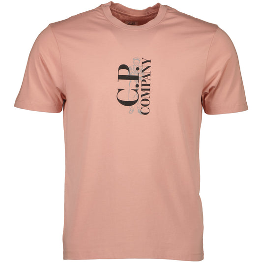 Vertical Logo Print T-Shirt - Casual Basement