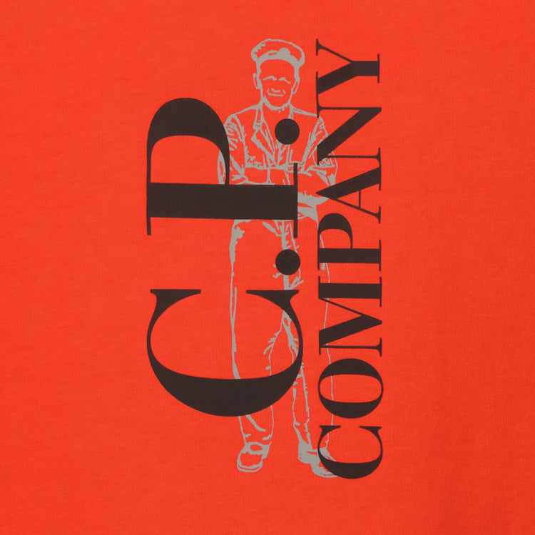 Vertical Logo Print T-Shirt - Casual Basement