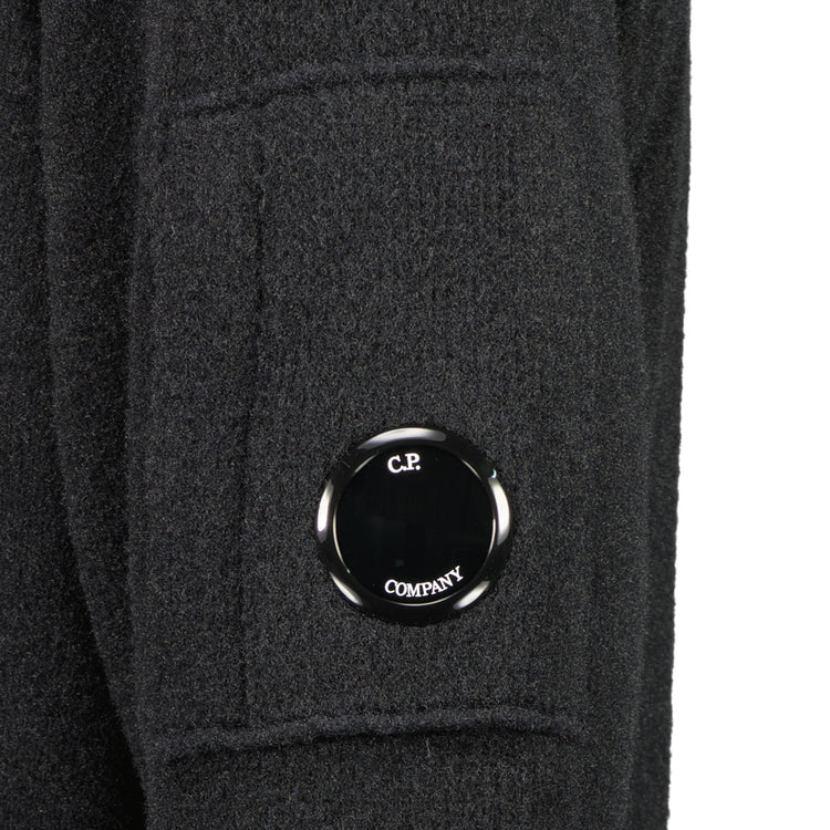 Polo Collar Quarter Zip Lens Fleece Knit