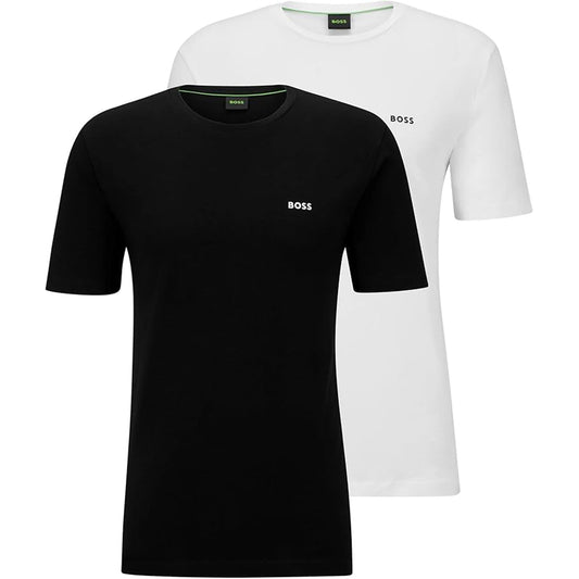 Stretch Cotton Logo T-Shirt Twin Pack - Casual Basement