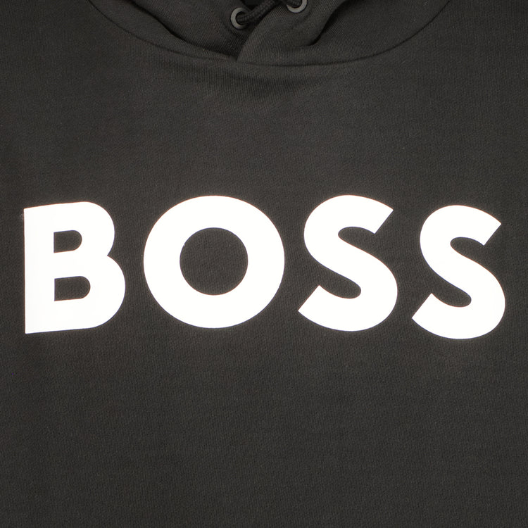 French Terry Logo Print Hoodie - Casual Basement