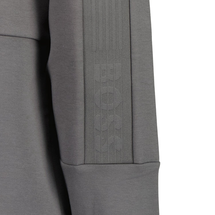 Embroidered Logo Zip Hoodie - Casual Basement