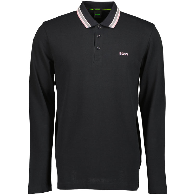 Plisy Long Sleeve Embroidered Logo Polo - Casual Basement