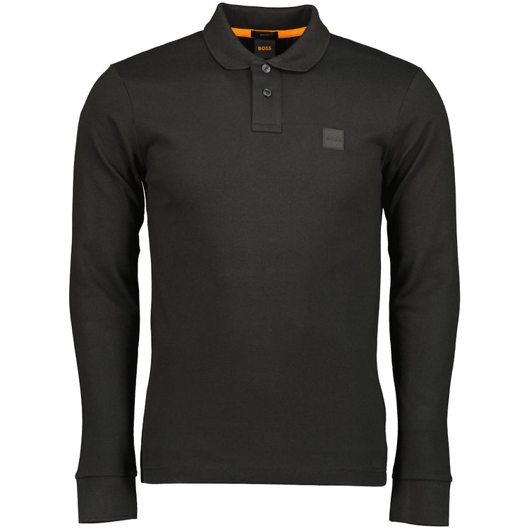 Passerby Long Sleeve Logo Patch Polo - Casual Basement