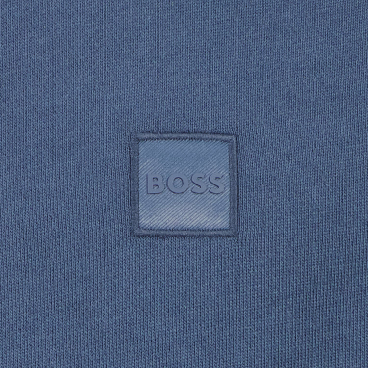 Cotton-Terry Logo Patch Hoodie - Casual Basement