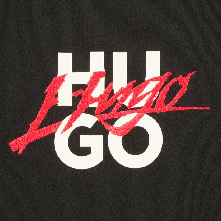 Cotton-Jersey Double Logo T-Shirt - Casual Basement