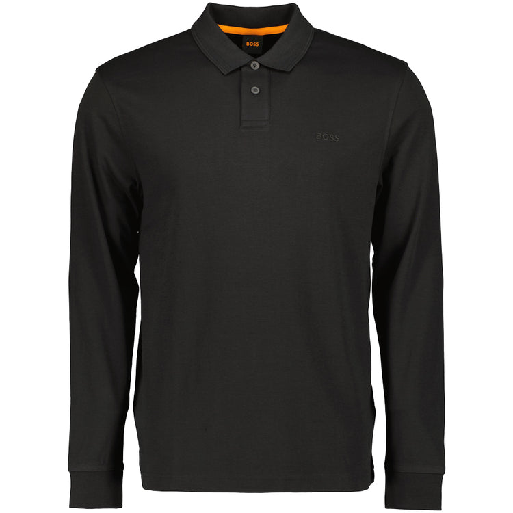 PE Interlock Long Sleeve Logo Patch Polo - Casual Basement