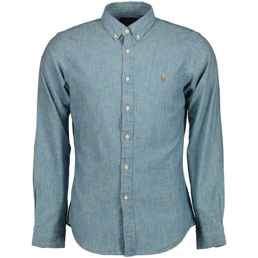 Slim Fit Chambray Shirt - Casual Basement