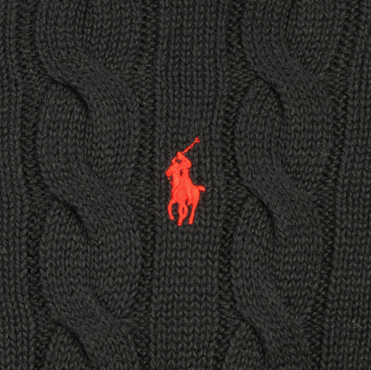 Cable-Knit Quarter Zip Jumper