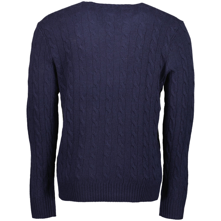 Cable-Knit Wool/Cashmer Jumper