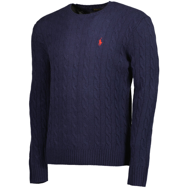 Cable-Knit Wool/Cashmer Jumper