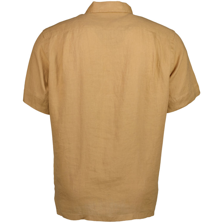 Classic Fit Short Sleeve Linen Shirt - Casual Basement